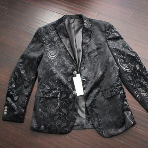 Black Paisley Blazer